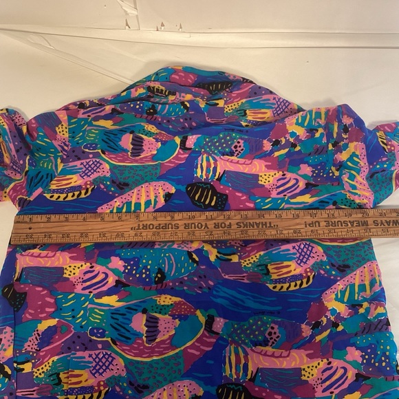 Vintage 80’s Ken Done Art to Wear womens button down shirt size large - Picture 9 of 10